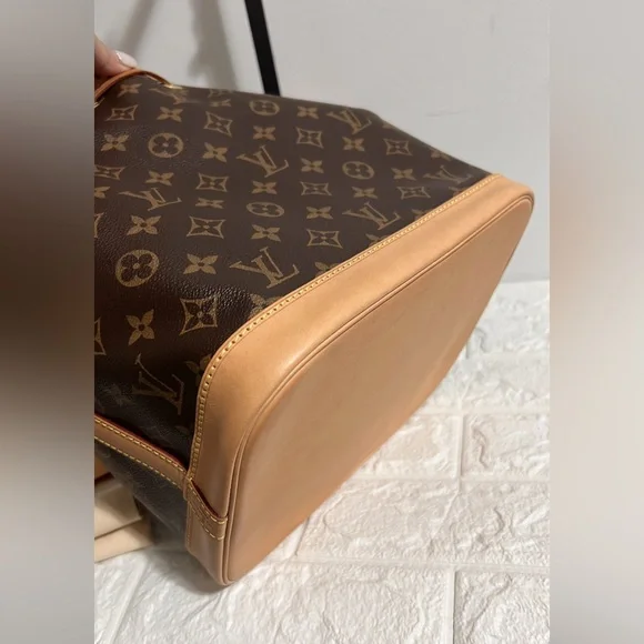 LIKE NEW CONDITION GORGEOUS AUTHENTIC LOUIS VUITTON PETITE NOE | FREE PINK LINER - Picture 7 of 15